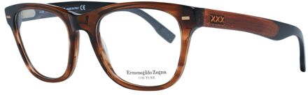 Ermenegildo Zegna Brilframes Houten Detail - maat Bruin