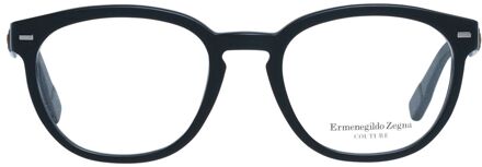 Ermenegildo Zegna Couture Zonnebril Rondetemplates Zwart