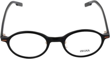 Ermenegildo Zegna Ez5020 Ronde Zonnebril Zwart