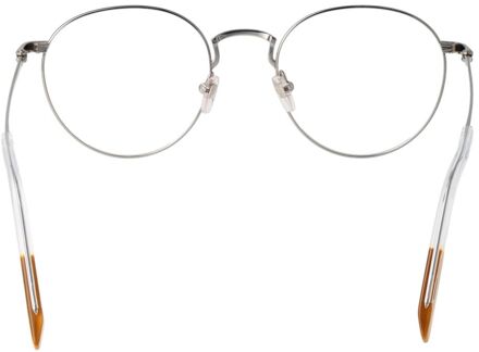 Ermenegildo Zegna Ez5034 Gunmetal Ronde Zonnebril Grijs