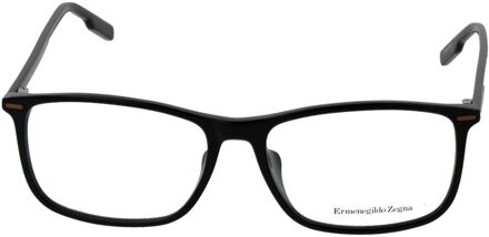 Ermenegildo Zegna Ez5048 Zwarte Bril Rechthoekige Monturen