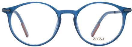 Ermenegildo Zegna Ez5050 Ronde Bril Lichtblauw