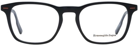 Ermenegildo Zegna Ez5052 Zwarte Rechte Hoekige Bril - maat