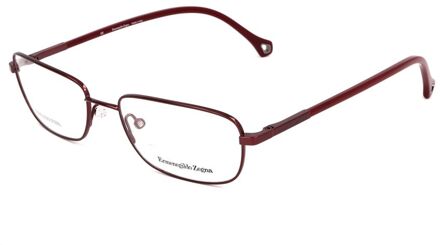 Ermenegildo Zegna Ezvz3186 Rechthoekige Zonnebril Donkerrood