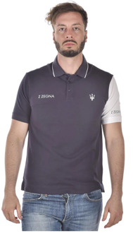 Ermenegildo Zegna Polo Shirts Ermenegildo Zegna , Blue , Heren - 2Xl,Xl,L,M,S