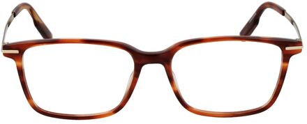 Ermenegildo Zegna Rechthoekige Montuurbril - maat Bruin