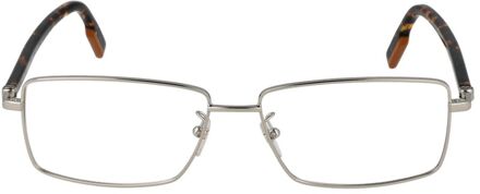Ermenegildo Zegna Rechthoekige Montuurbril - maat Zilver