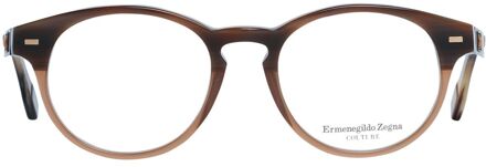 Ermenegildo Zegna Ronde Acetaat Monturen - maat Bruin