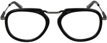 Ermenegildo Zegna Ronde Acetaat Monturen - maat Zwart