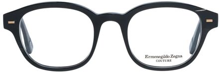 Ermenegildo Zegna Ronde Acetaat Monturen Zwart - One Size