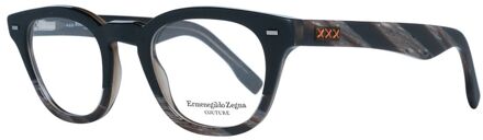 Ermenegildo Zegna Ronde Acetaat Monturen Zwart