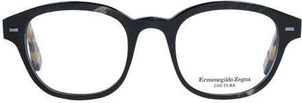Ermenegildo Zegna Ronde Bril Classic Frames Zwart - One Size