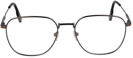 Ermenegildo Zegna Ronde Metalen Montuur Bril Zwart - One Size