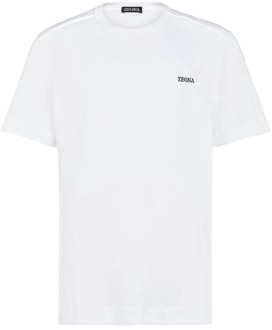 Ermenegildo Zegna T-Shirts Ermenegildo Zegna , White , Heren - 2Xl,Xl,L,M,S