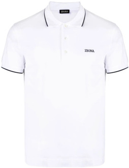 Ermenegildo Zegna T-shirts Ermenegildo Zegna , White , Heren - 2Xl,Xl,L,M