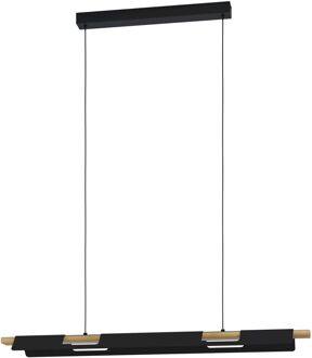 Ermua Hanglamp - LED - 100 cm - Zwart/Bruin/Wit - Dimbaar Bruin, Zwart