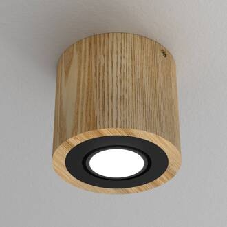 Ernest Downlight GU10 van hout, rond Hout licht