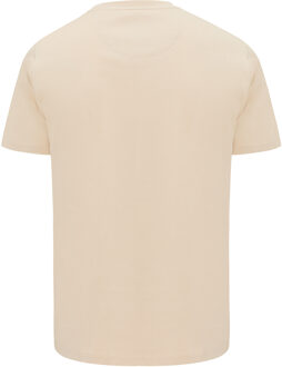 ERNESTO T-shirt With Written Logo Beige  2XL