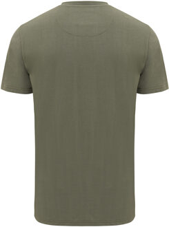 ERNESTO T-shirt With Written Logo Moss  2XL Groen