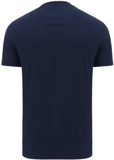 ERNESTO T-shirt With Written Logo Navy  L
