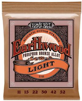 Ernie Ball EB-2148 snarenset akoestisch snarenset akoestisch, phosphor bronze, super slinky, 011-015-022-030-042-052
