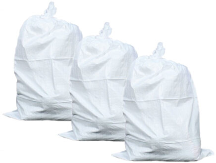 Erro 30x stuks puinzakken/afvalzakken/vuilniszakken met koord 65 liter