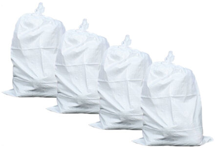 Erro 40x stuks puinzakken/afvalzakken/vuilniszakken met koord 65 liter