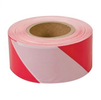 Erro Storage ERRO Afzetlint Rood - Wit | 50 mtr- ERRO582814