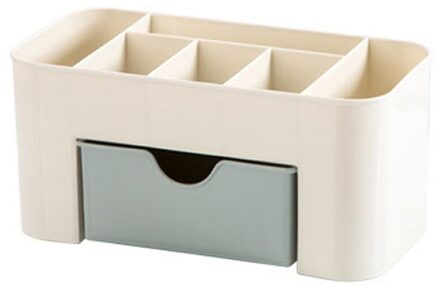 Es # Saving Ruimte Desktop Make Storage Lade Soort Doos Bethroom Opslag Makeup Box Organizer Thuis Organizer #30 blauw