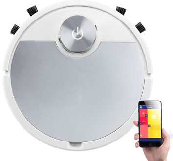 ES06 App Afstandsbediening Mobiele Telefoon Robot Stofzuiger Householdautomatic Stofverwijdering En Sterilisatie Smart Veegmachine ruimte zilver