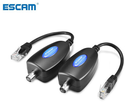 ESCAM 1-CH Passieve IP Extender over Coax Transmit IP Camera signaal over Bestaande Coaxiale Kabel op 100Mbps