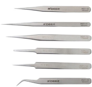 Esd Anti Statische Roestvrijstalen Pincet Onderhoud Reparatie Tool Set Precisie type A