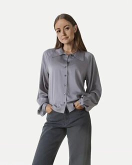 Esilia shirt - - maat M Grijs