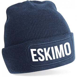 Eskimo muts unisex one size - navy One size