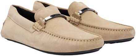 Esmond Mocassin Schoenen Hugo Boss , Beige , Heren - 44 Eu,41 EU