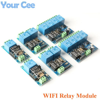 ESP8266 ESP-01 5V 12V 1 2 4 Way WiFi Relay Module Things Smart Home Remote Control Switch ESP01 WIFI Wireless Module Phone APP