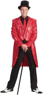 Espa Rode slipjas met lovertjes voor mannen - XL - Volwassenen kostuums