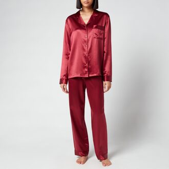 Espa Silk Pyjamas - Claret Rose - M Rood