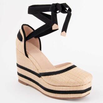 Espadrilles Met Een Sleehak Balenci11 Beige
