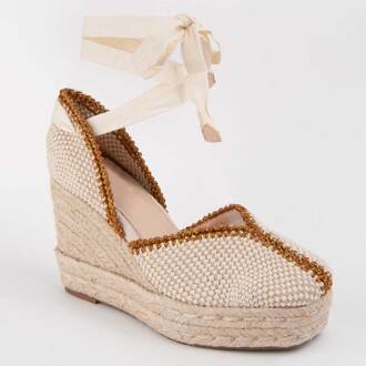 Espadrilles Met Een Sleehak Balenci12 Beige - EU 40