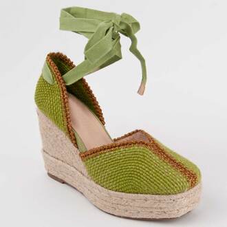 Espadrilles Met Een Sleehak Balenci12 Groen