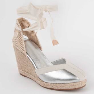 Espadrilles Met Een Sleehak Balenci2 Zilver - EU 41