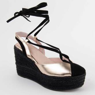 Espadrilles Met Een Sleehak Balenci6 Goud - EU 38