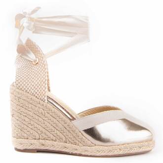 Espadrilles Met Sleehak Balenci2 Goud - EU 40