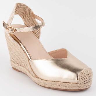 Espadrilles Met Sleehak Balenci4 Goud - EU 37
