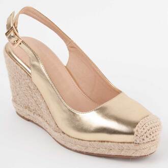 Espadrilles Met Sleehak Balenci5 Goud