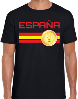 Espana / Spanje landen t-shirt zwart heren L