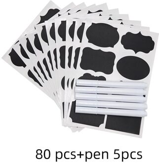 Especieros Para Cocina Kruidenpotjes Spice Stickers Jar Etiquette Epice Kruiden Label Keuken Gadget Sets Flessen Tags Zout Thuis 80stk pen 5stk