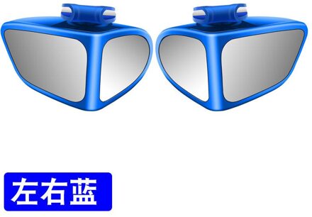 Espejo De Seguridad De Asiento Trasero De Coche Para Bebé Y Niño, retrovisor De Seguridad De Grados Giratorio, Redondo Y Pe blauw 2stk