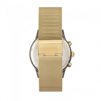 Espinosa Chronograaf Horloge met Mesh-Armband en Datum Goud - One Size